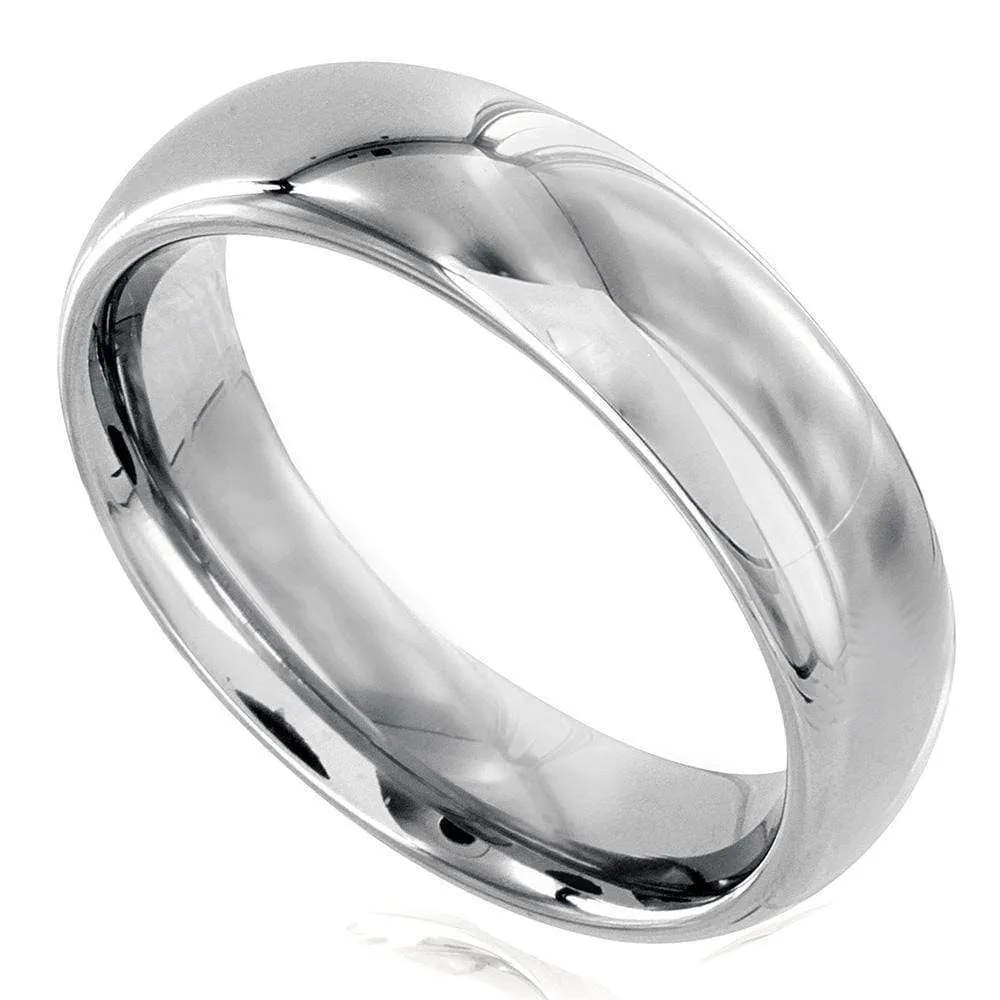 6mm Domed High Polished Tungsten Carbide