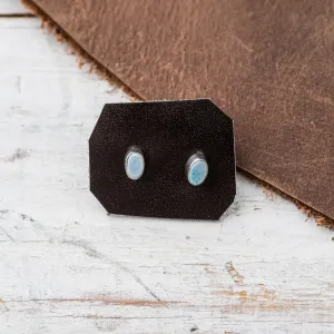 Australian Opal Petite Oval Stud Earrings
