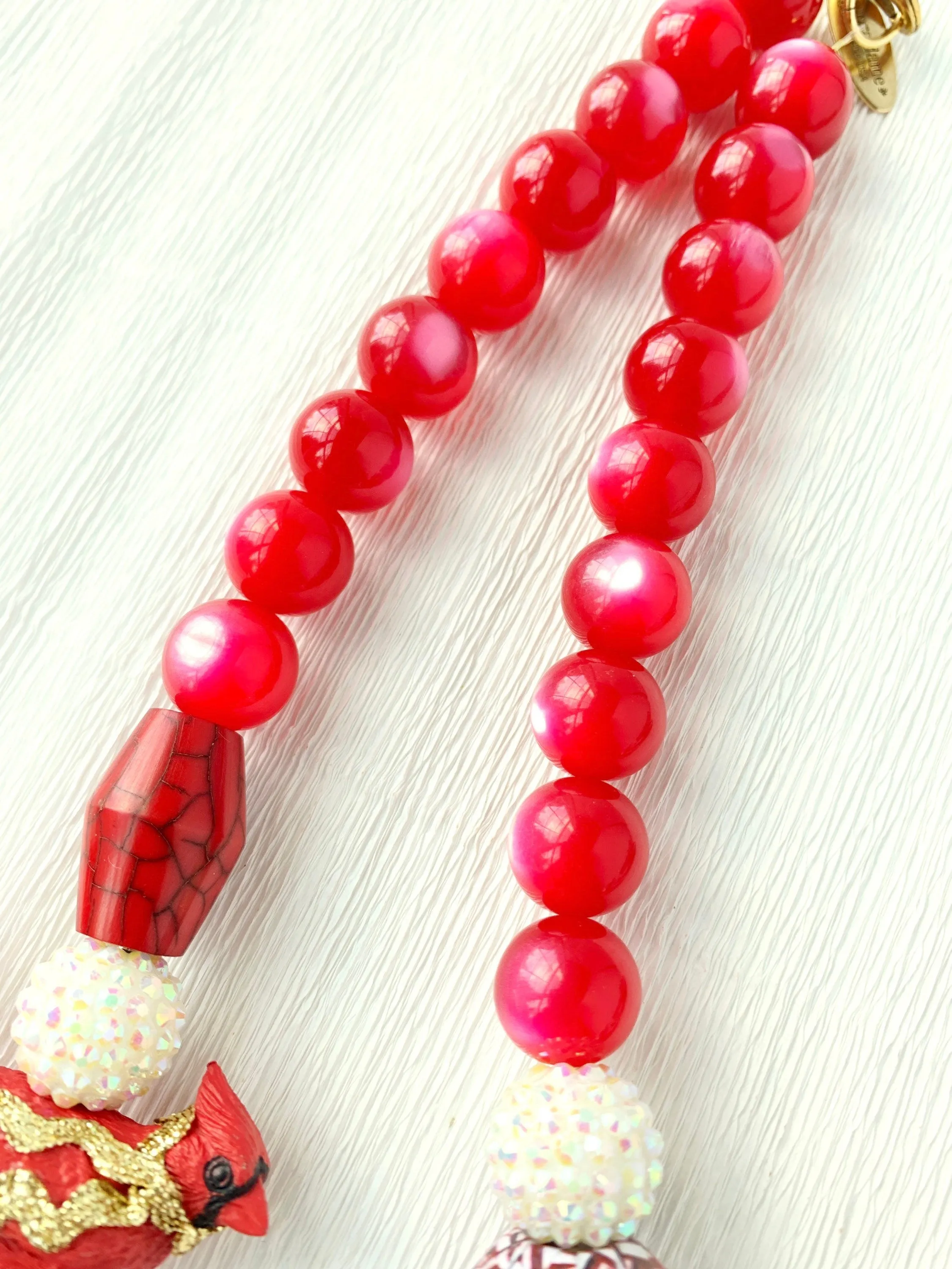 Candace the Cardinal Necklace