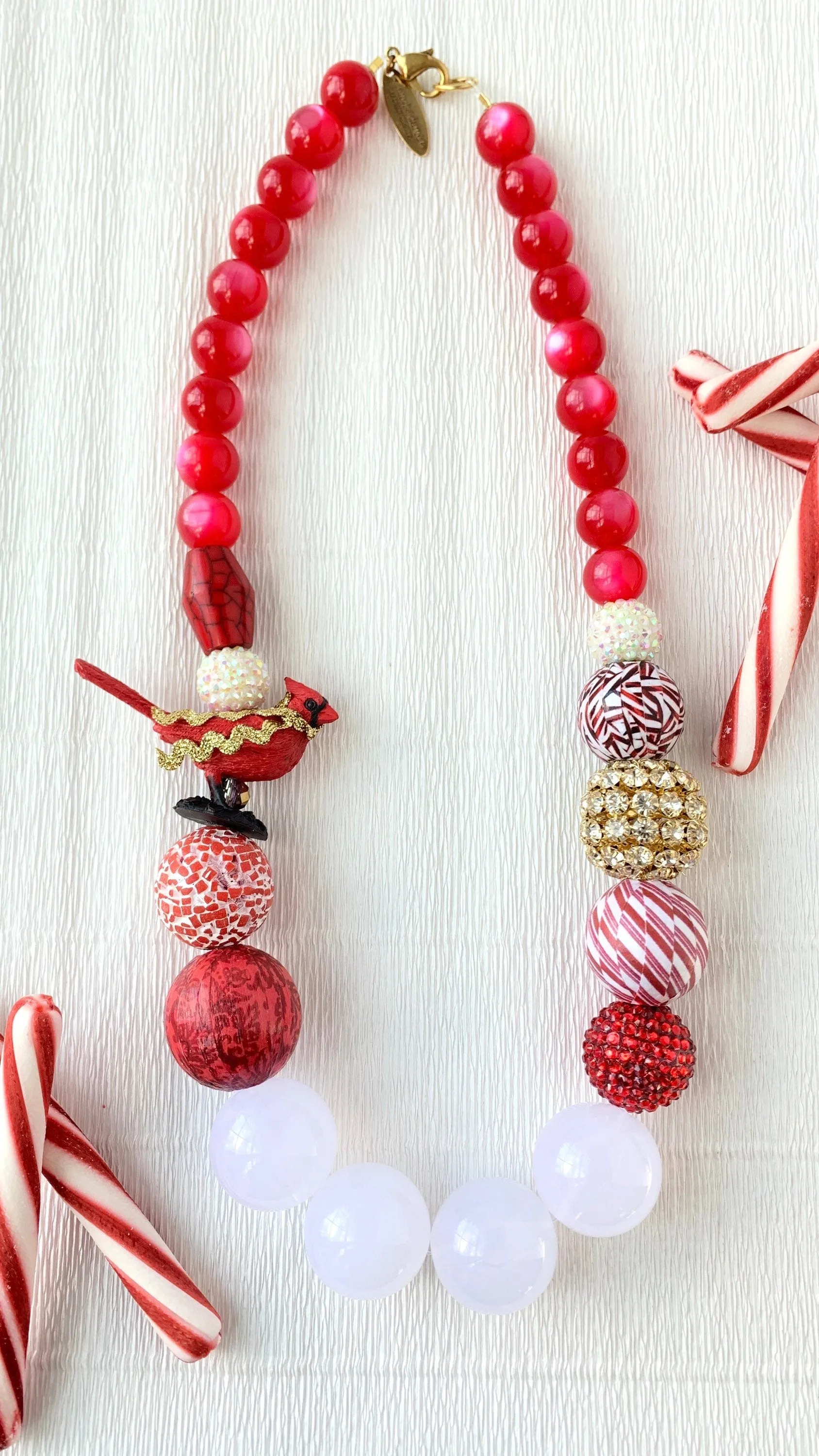 Candace the Cardinal Necklace