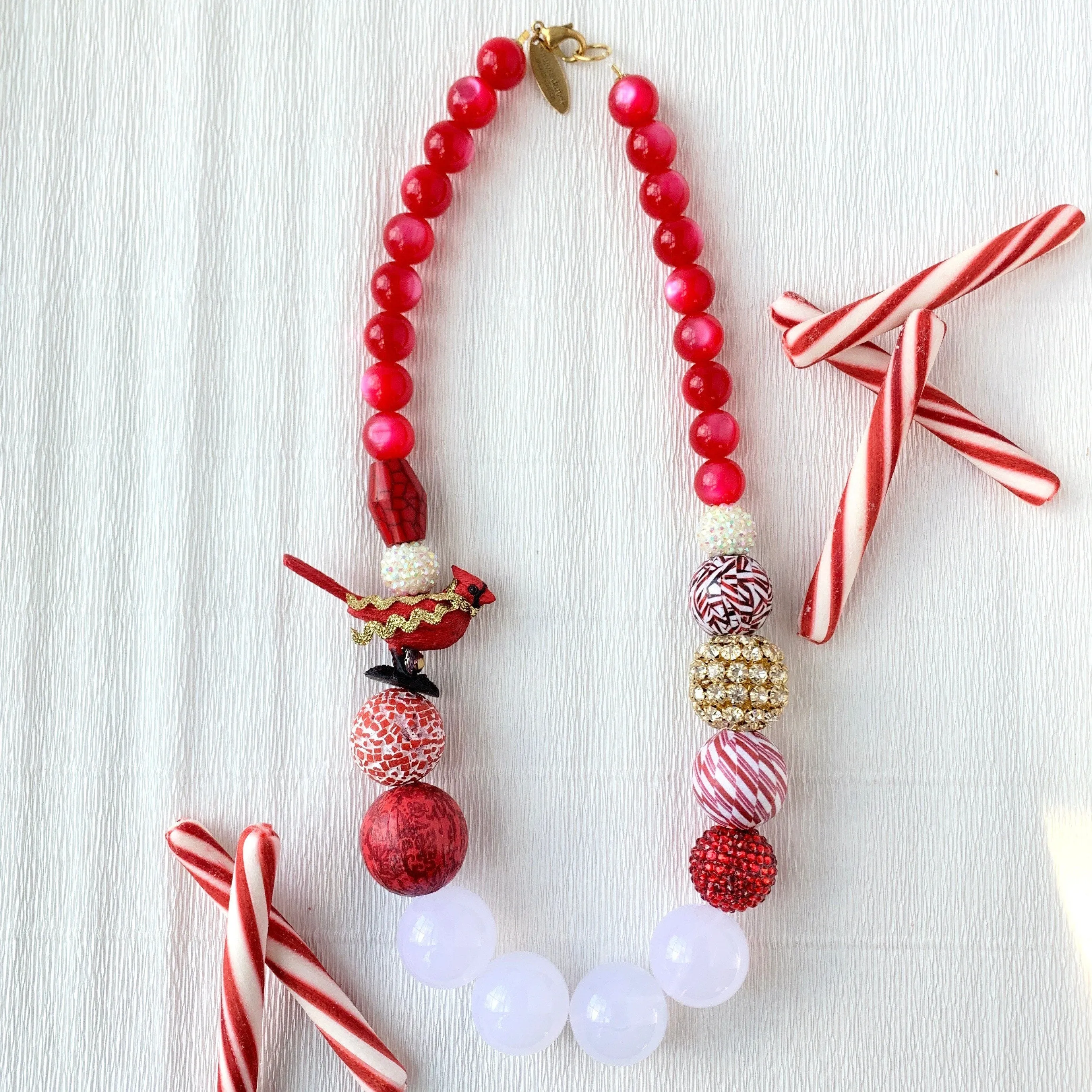 Candace the Cardinal Necklace