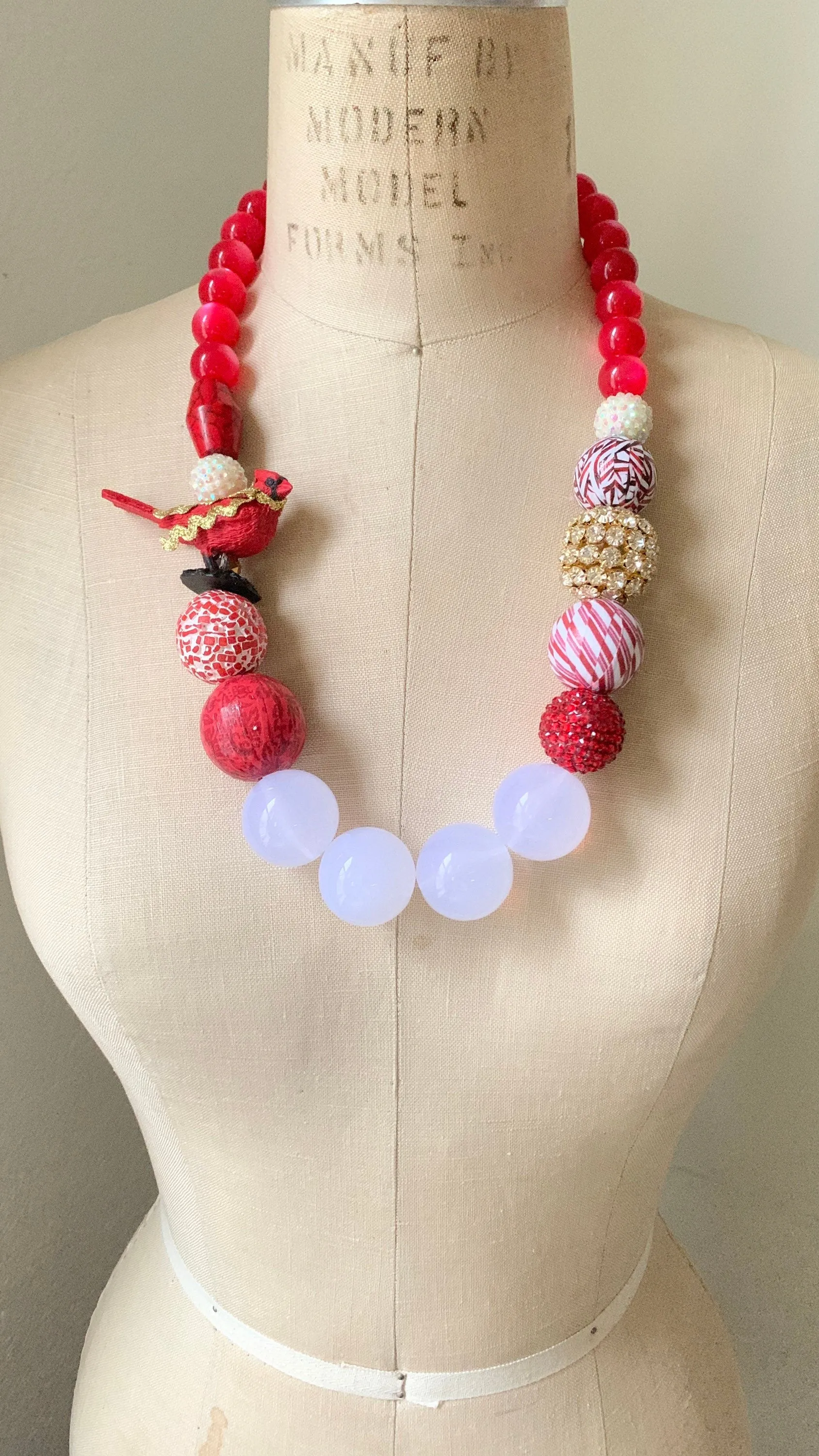 Candace the Cardinal Necklace