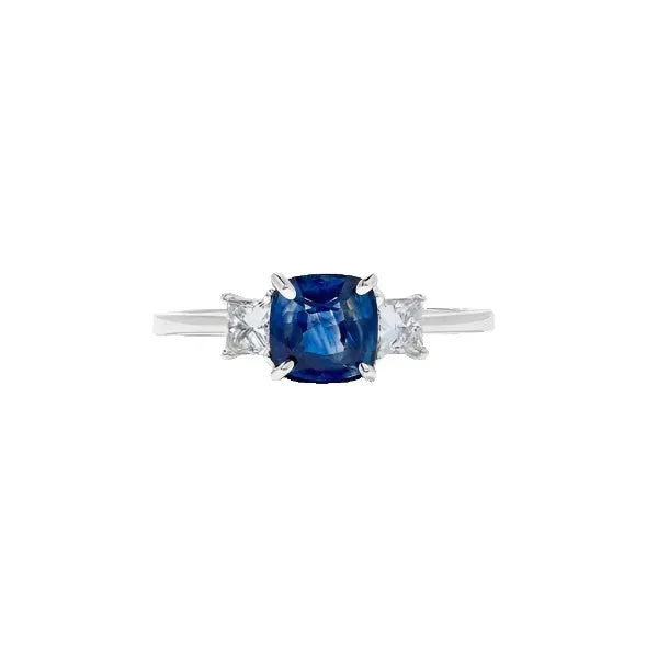 Cushion Cut Sapphire Ring