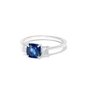 Cushion Cut Sapphire Ring