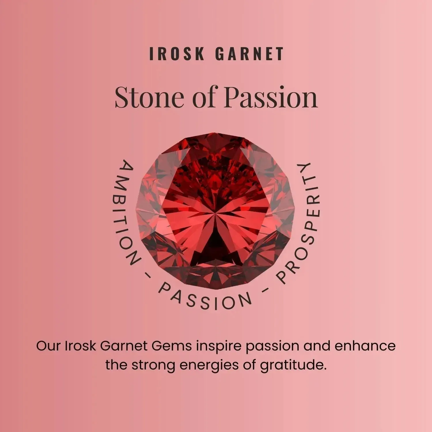 Garnet Venus Necklace in Sterling Silver