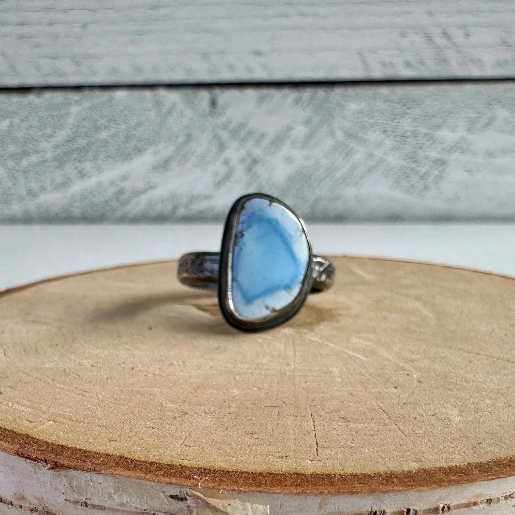 Golden Hills Turquoise Oxidized Ring
