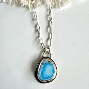 Golden Hills Turquoise Pendant Double framed