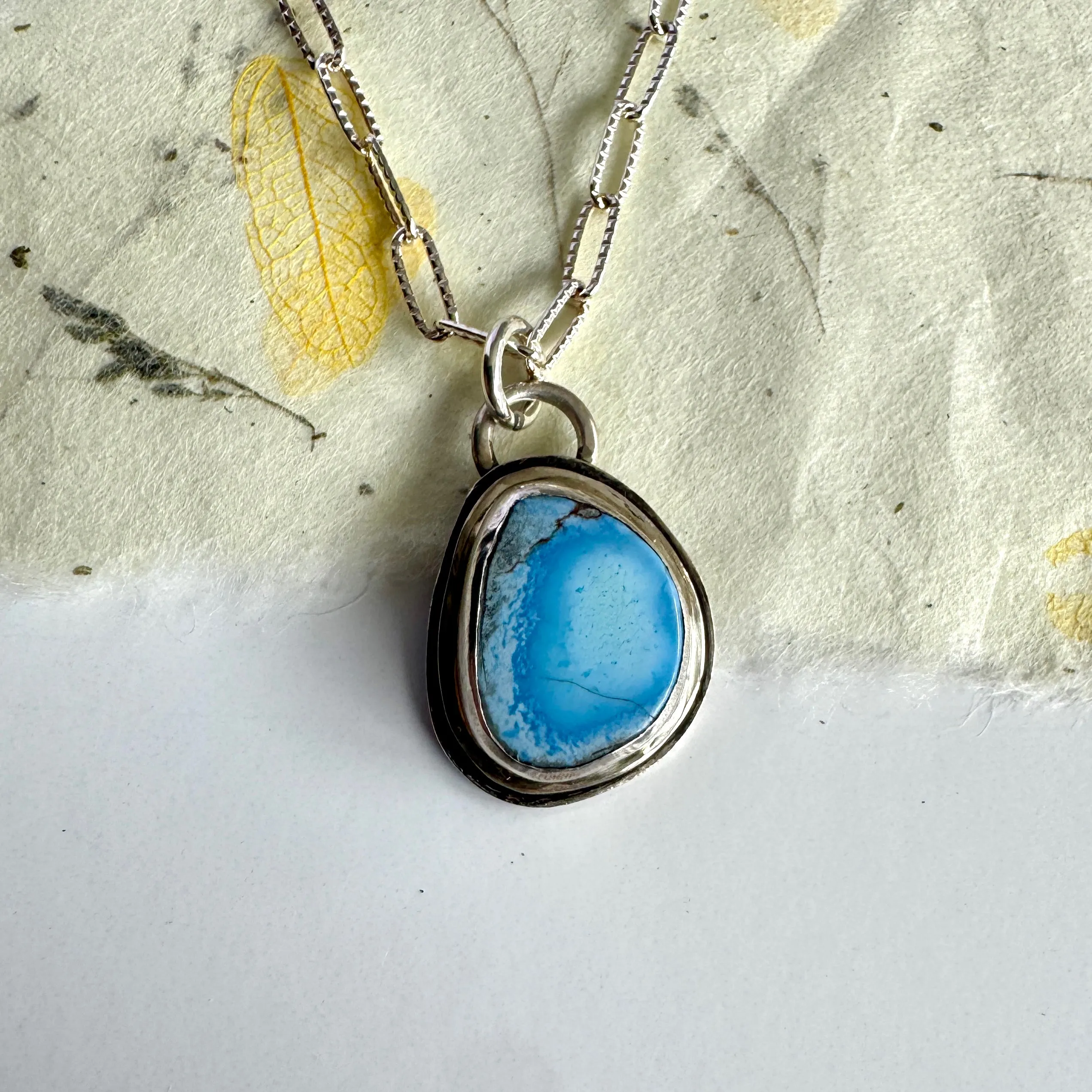 Golden Hills Turquoise Pendant Double framed