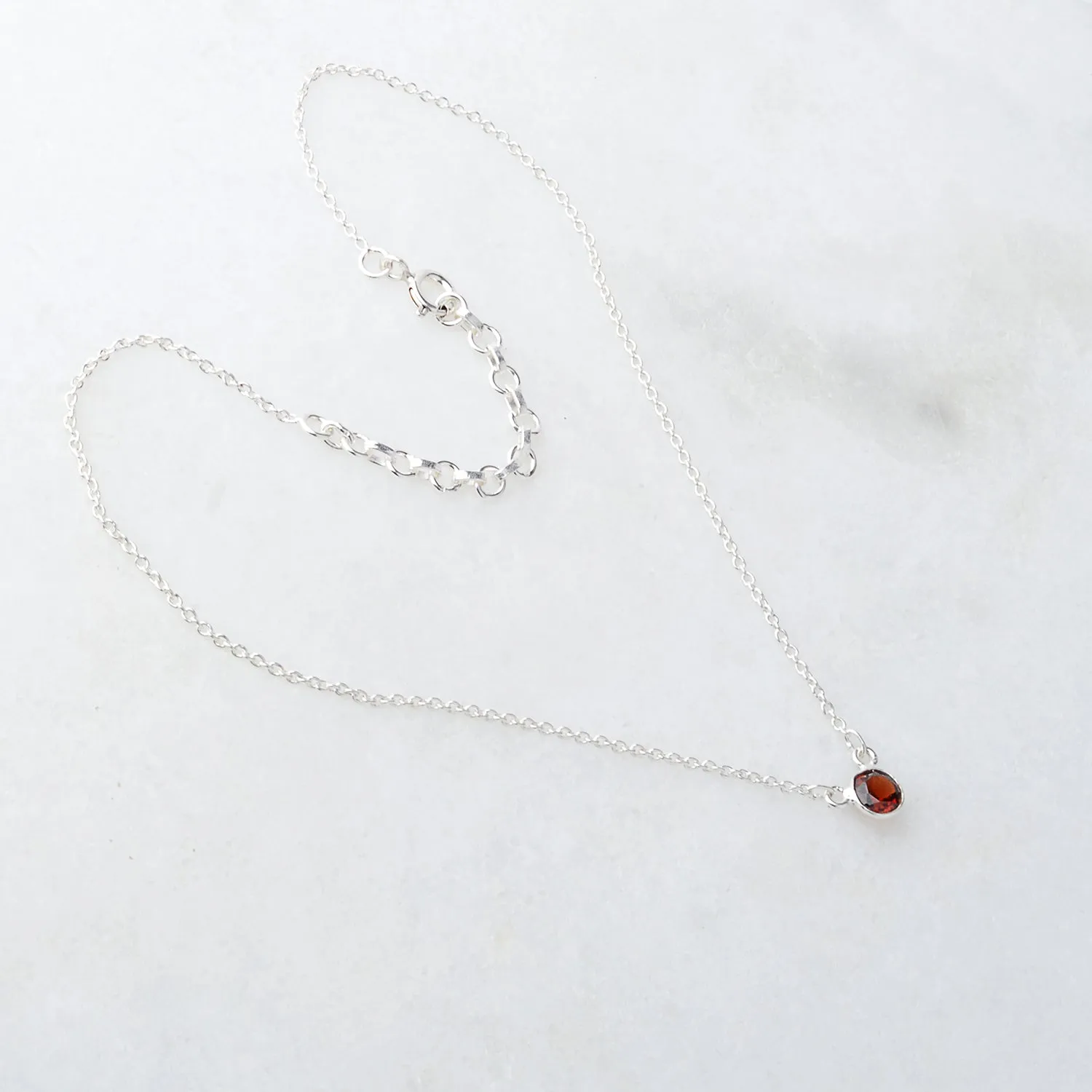 January Birthstone Necklace