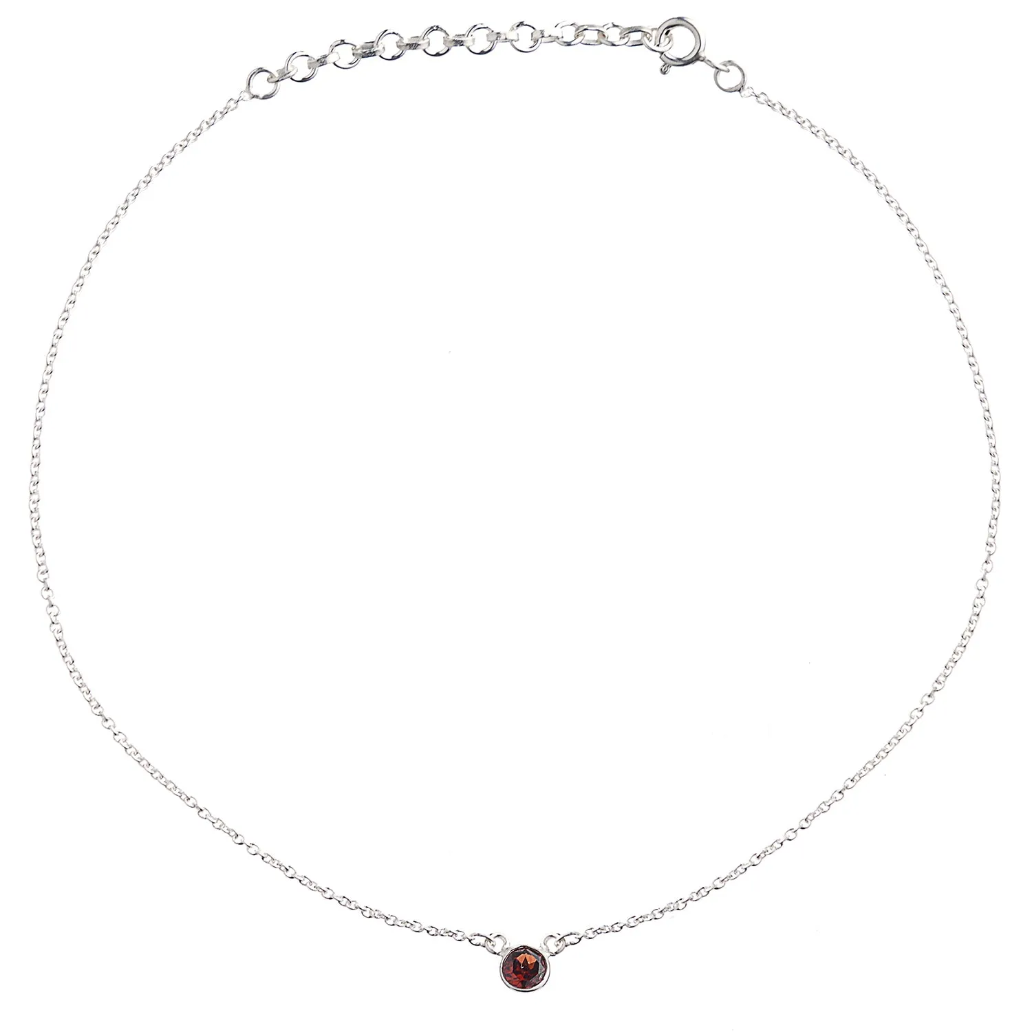 January Birthstone Necklace