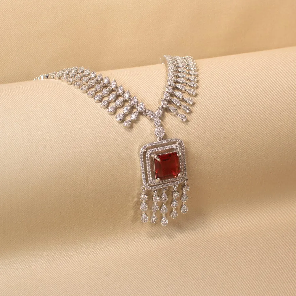 Mareena Red Necklace Set