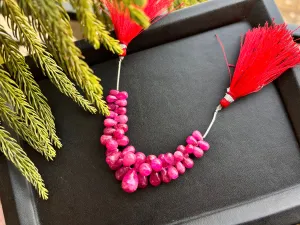 Natural RUBY Smooth Drops (Johnson Mines)