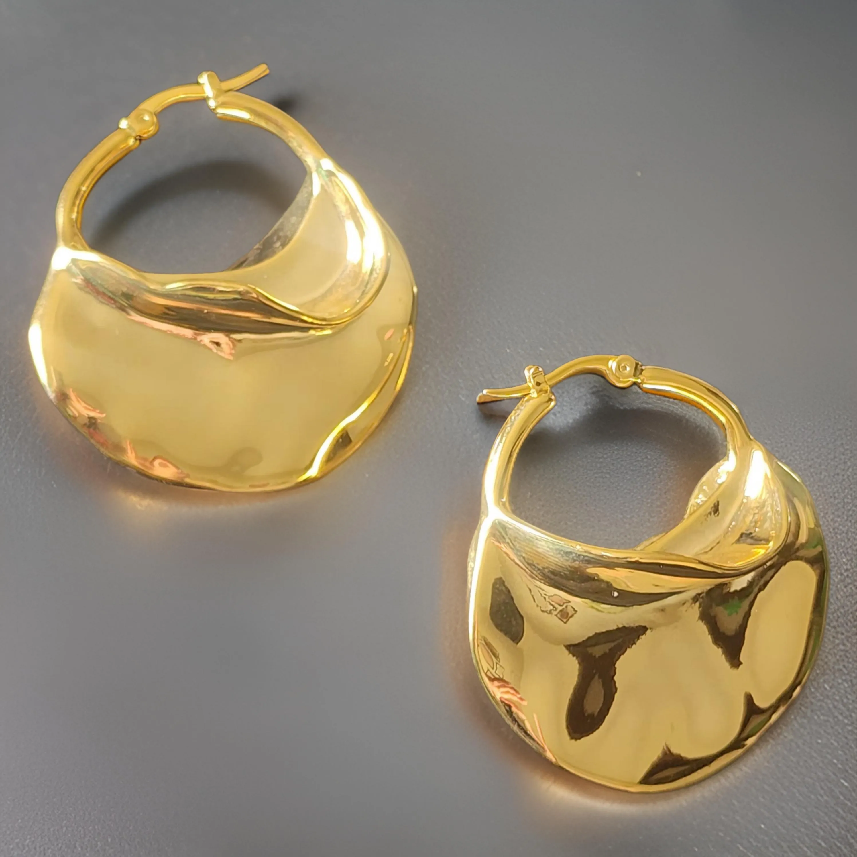 Opal Loop Earring
