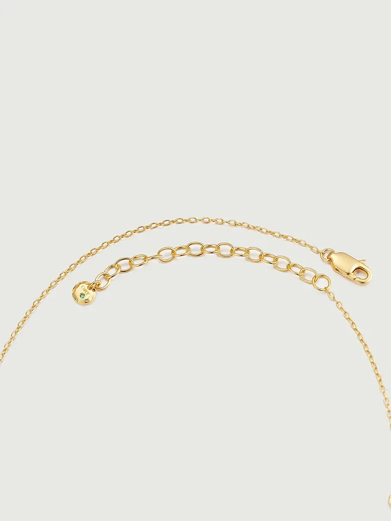 Ruby Heart Chain Necklace