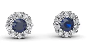 Sapphire & Diamond Earrings