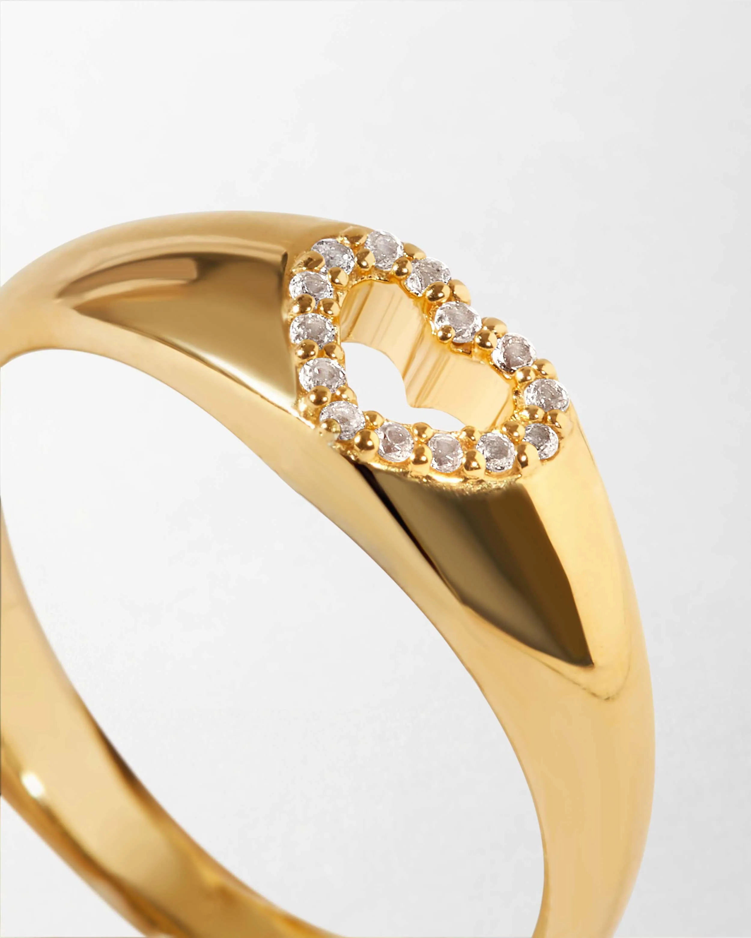 Sophia Heart Signet Ring