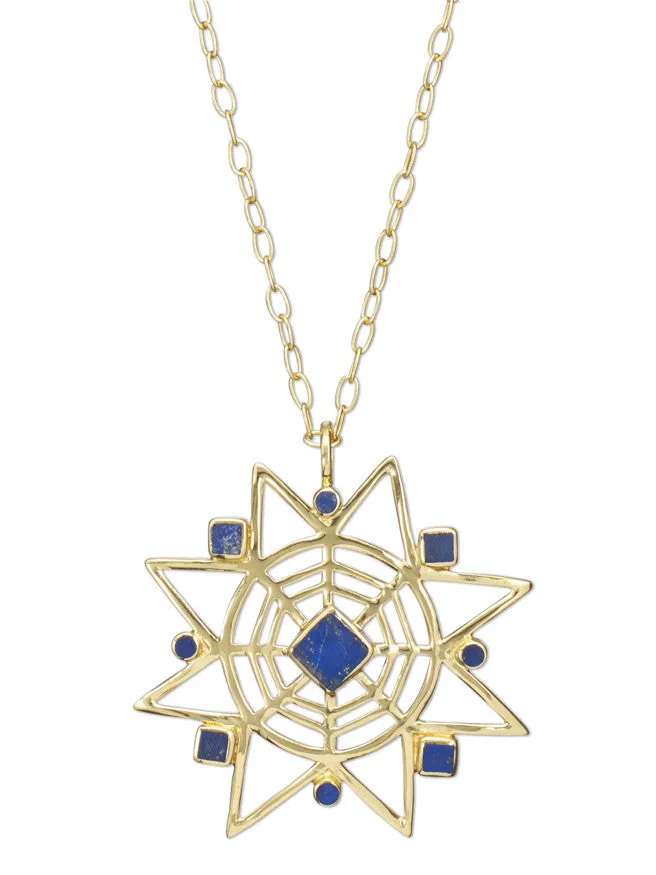 Star Lapis Pendant Necklace