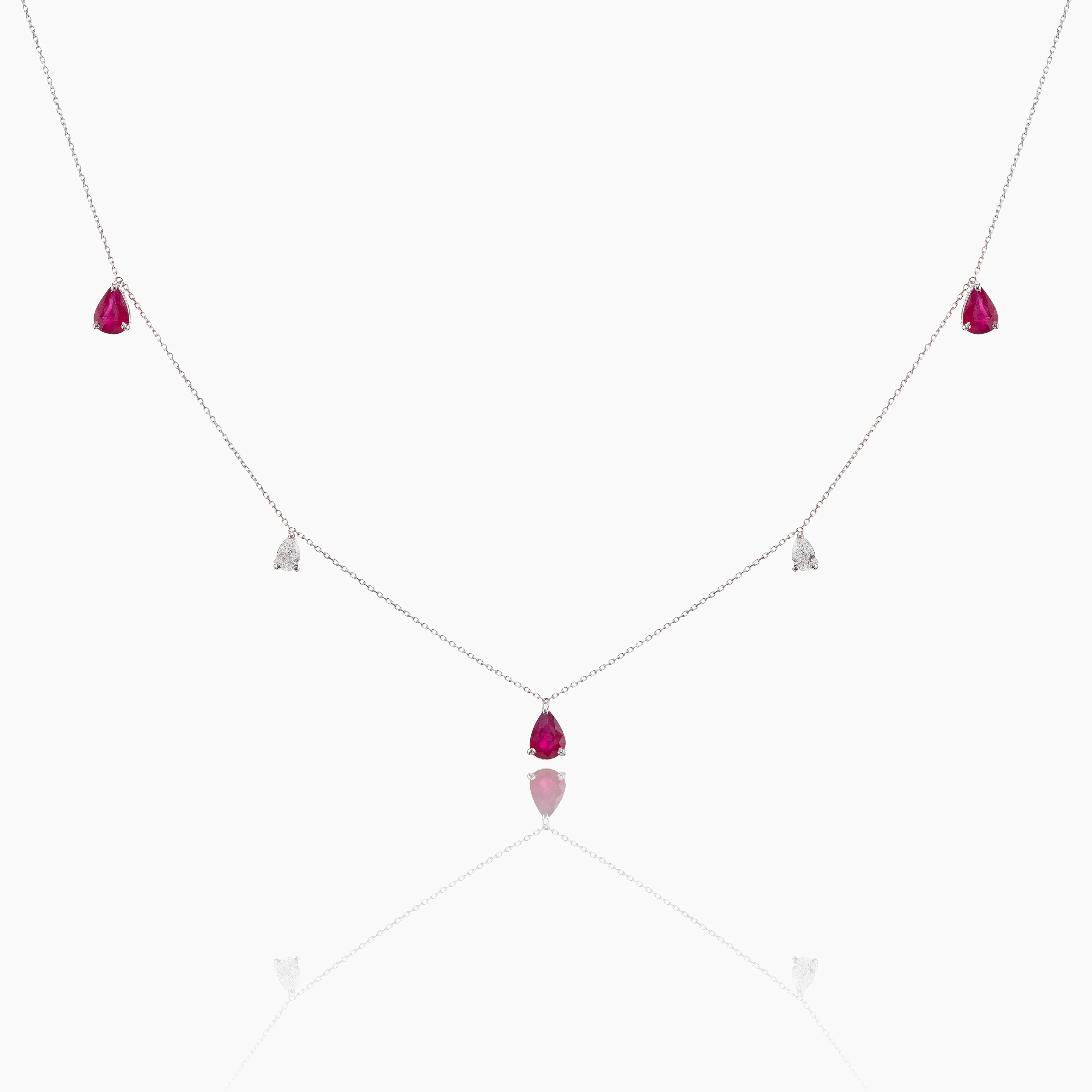 Tierra Diamond and Ruby Necklace