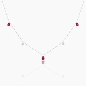 Tierra Diamond and Ruby Necklace